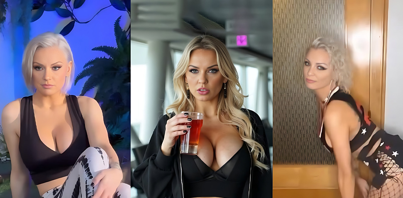 金发巨乳网黄【KenziTaylor】经典NTR佳作，邀约黑屌猛男爆操骚穴爽出阿嘿颜，短小丈夫默默观看鸡巴悄然勃起