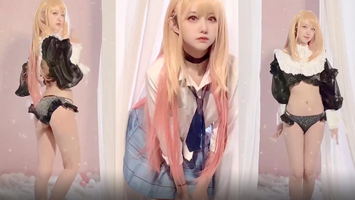 服装老板娘穿着性感的女装看看他的身材多好.