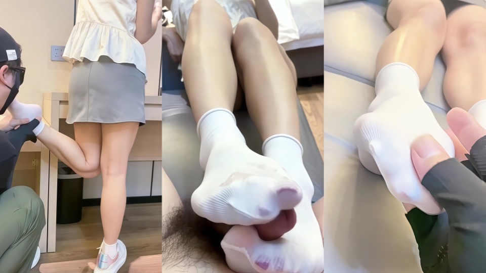 恋足癖【东坡先生】白袜迷你裙OL反差婊