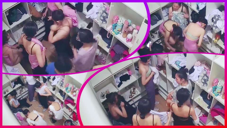 舞蹈培训基地女更衣室盗摄合集