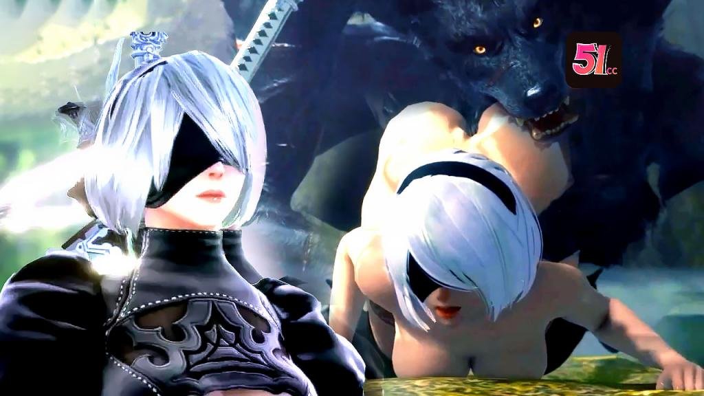 重口3D尼尔ASS-2B误闯森林只能诱惑野狼