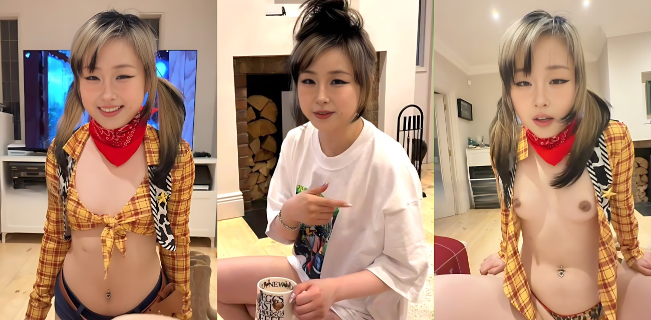 推特微胖女神 噗噗 西部牛仔风情搭配裸足白虎 骑乘榨精到一滴不剩宛如视觉盛宴