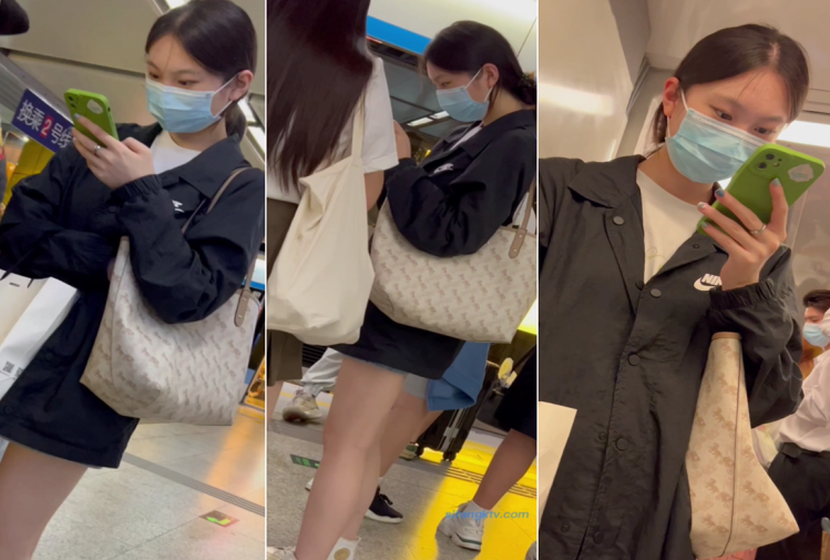 公交车偷摸美女大屁股.