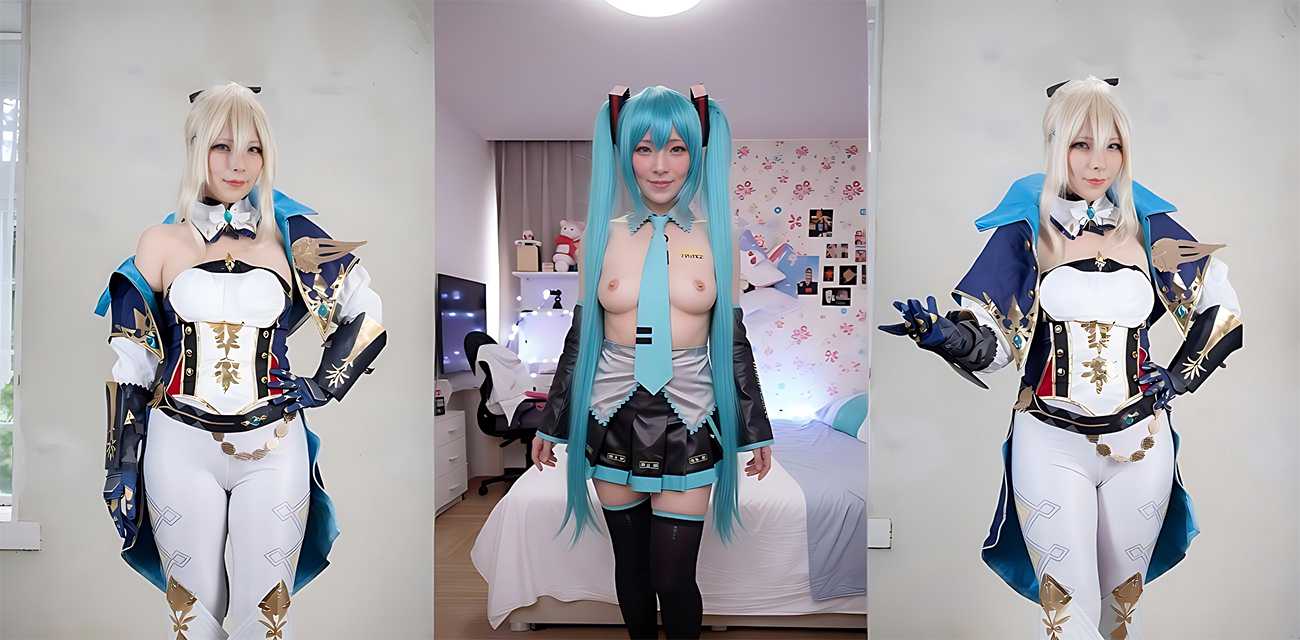 日本福利姬 科莫农 cos初音未来 全裸自慰淫荡无比 潮吹水量十分惊人