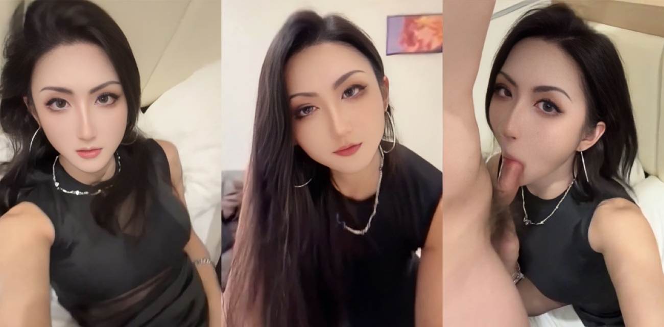 大屌伪娘【潘雨辰】被金主爆操到失控，粗长肉棒对准菊穴贯穿到底，最后满嘴浓精吞咽，香艳到犯规