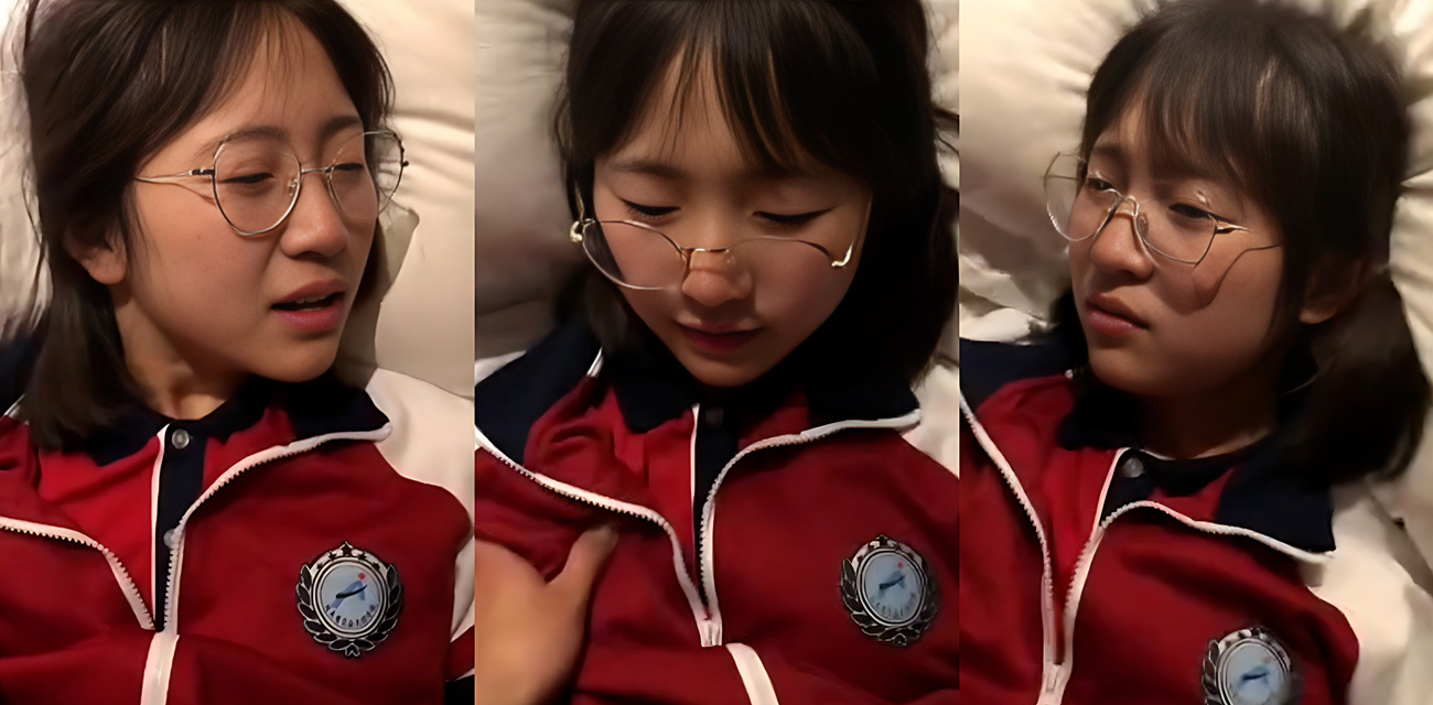 河南实验高中清纯学妹【构晗星】穿着红色校服和男友激情啪啪，露脸口交窗前后入各种姿势手到擒来反差至极